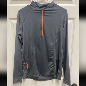 Orangetheory Womens 1/4 Zip Pullover Shirt Thumb Holes Side Pocket - XS